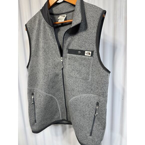 The North Face Men's Gordon Lyons Full Zip Vest TNF gray heather Size Medium - Picture 1 of 4